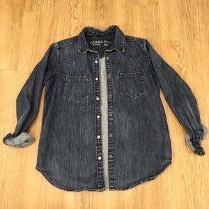 Snap Button Jean Shirt
